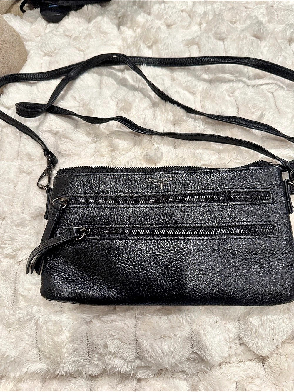 Tahari Black Crossbody Bag
